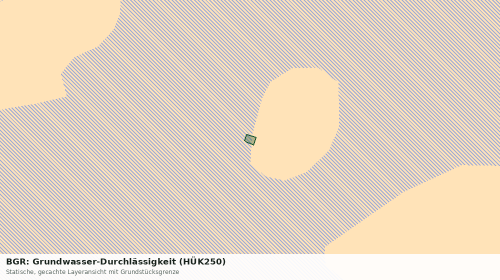 Statische Kartenansicht: BGR: Grundwasser-Durchlässigkeit (HÜK250)