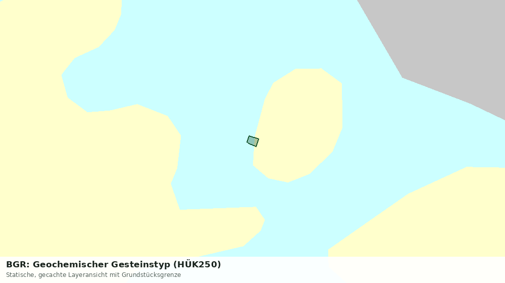 Statische Kartenansicht: BGR: Geochemischer Gesteinstyp (HÜK250)