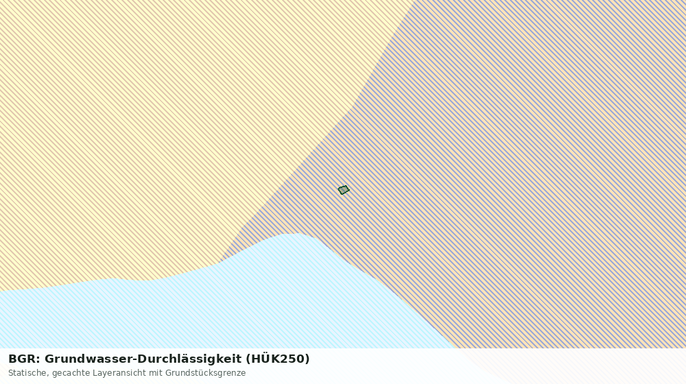 Statische Kartenansicht: BGR: Grundwasser-Durchlässigkeit (HÜK250)