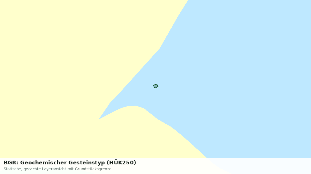 Statische Kartenansicht: BGR: Geochemischer Gesteinstyp (HÜK250)