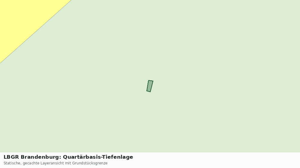 Statische Kartenansicht: LBGR Brandenburg: Quartärbasis-Tiefenlage