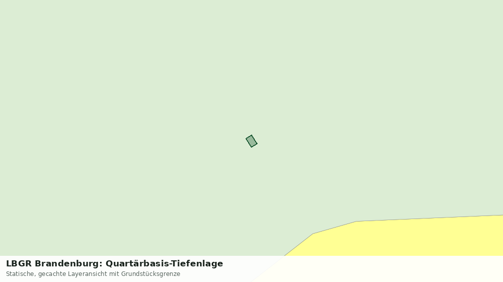 Statische Kartenansicht: LBGR Brandenburg: Quartärbasis-Tiefenlage