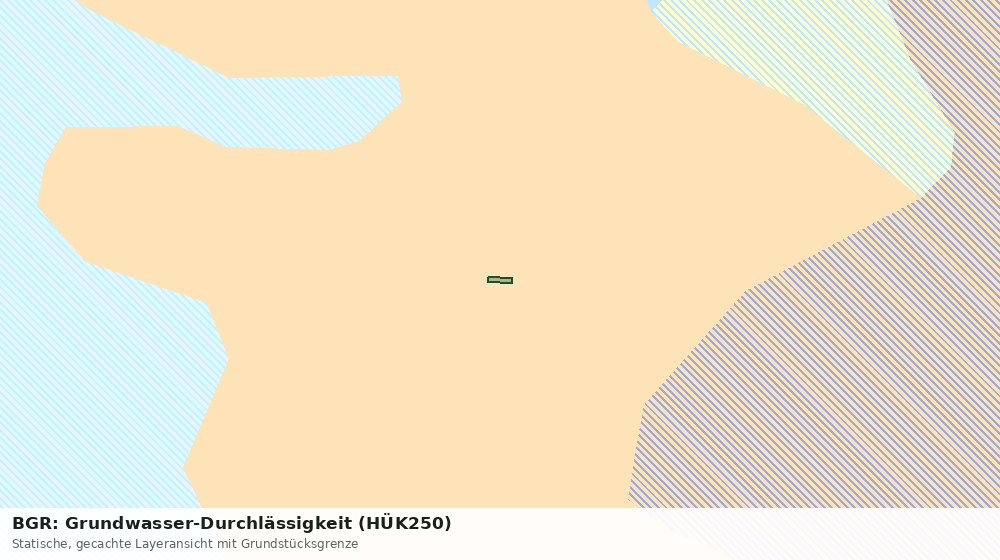 Statische Kartenansicht: BGR: Grundwasser-Durchlässigkeit (HÜK250)