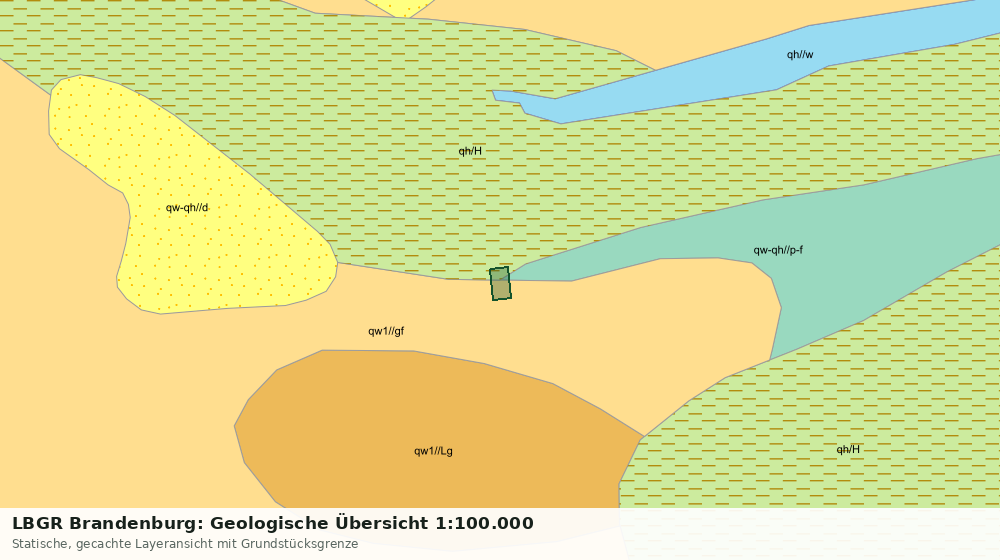 Statische Kartenansicht: LBGR Brandenburg: Geologische Übersicht 1:100.000