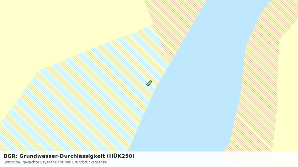 Statische Kartenansicht: BGR: Grundwasser-Durchlässigkeit (HÜK250)