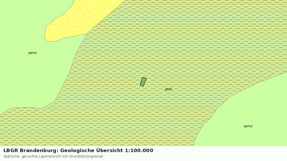 Statische Kartenansicht: LBGR Brandenburg: Geologische Übersicht 1:100.000