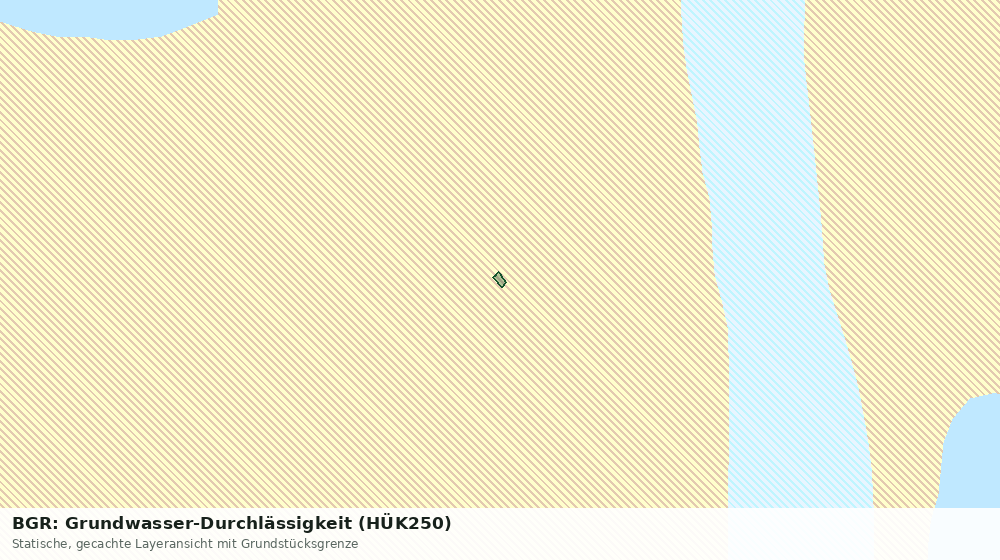 Statische Kartenansicht: BGR: Grundwasser-Durchlässigkeit (HÜK250)