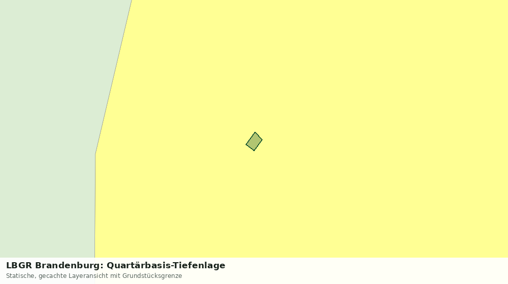 Statische Kartenansicht: LBGR Brandenburg: Quartärbasis-Tiefenlage