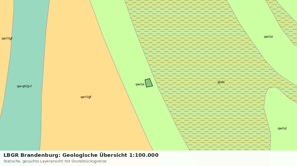 Statische Kartenansicht: LBGR Brandenburg: Geologische Übersicht 1:100.000