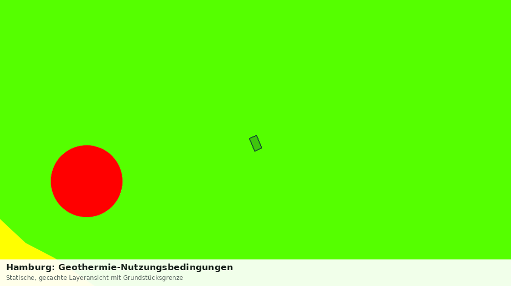 Statische Kartenansicht: Hamburg: Geothermie-Nutzungsbedingungen