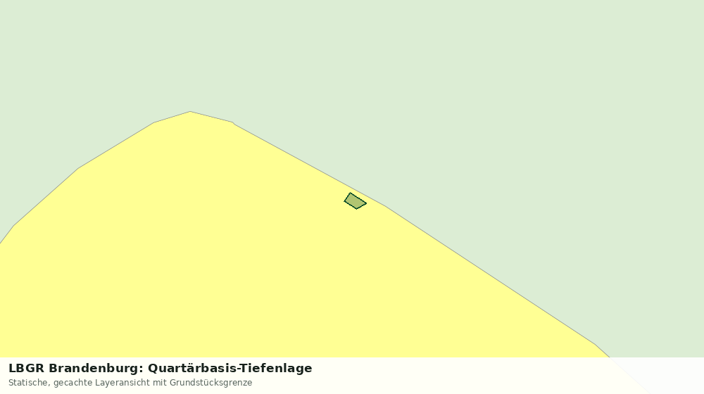 Statische Kartenansicht: LBGR Brandenburg: Quartärbasis-Tiefenlage
