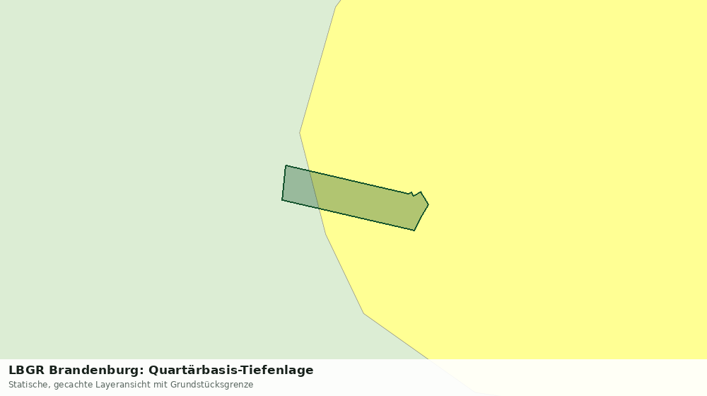 Statische Kartenansicht: LBGR Brandenburg: Quartärbasis-Tiefenlage