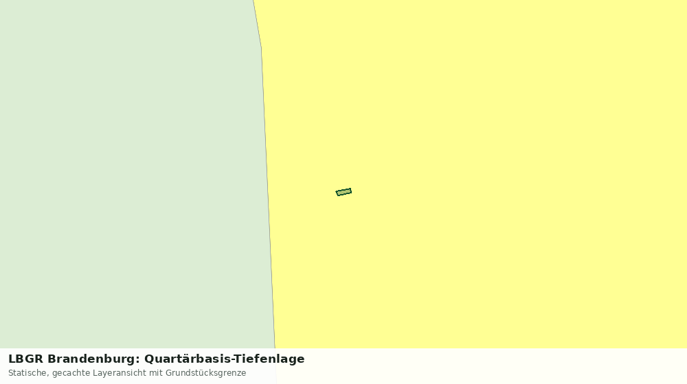 Statische Kartenansicht: LBGR Brandenburg: Quartärbasis-Tiefenlage