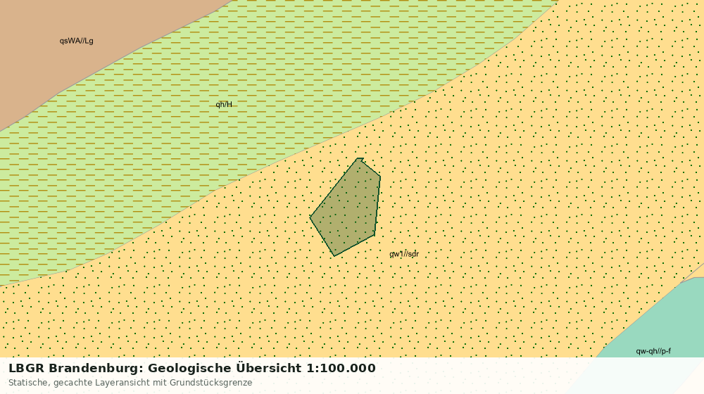 Statische Kartenansicht: LBGR Brandenburg: Geologische Übersicht 1:100.000