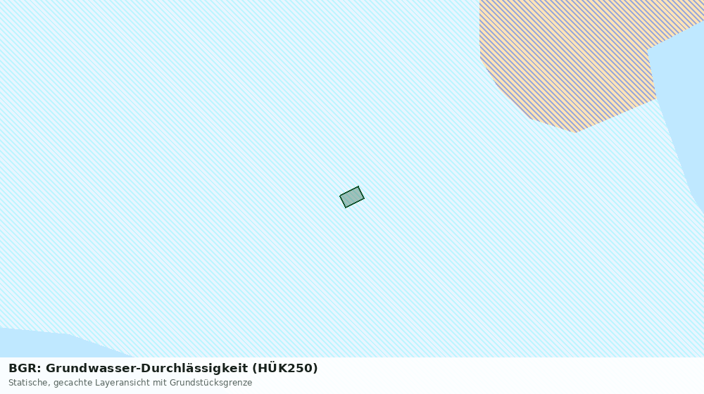 Statische Kartenansicht: BGR: Grundwasser-Durchlässigkeit (HÜK250)