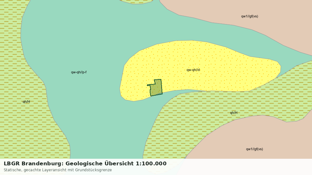 Statische Kartenansicht: LBGR Brandenburg: Geologische Übersicht 1:100.000