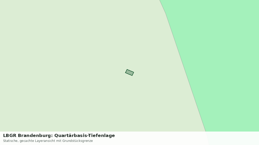 Statische Kartenansicht: LBGR Brandenburg: Quartärbasis-Tiefenlage