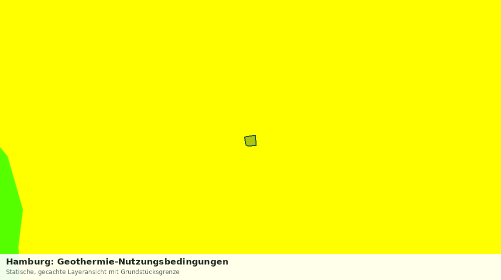 Statische Kartenansicht: Hamburg: Geothermie-Nutzungsbedingungen