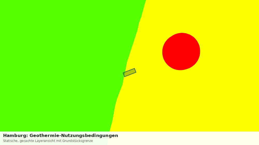 Statische Kartenansicht: Hamburg: Geothermie-Nutzungsbedingungen