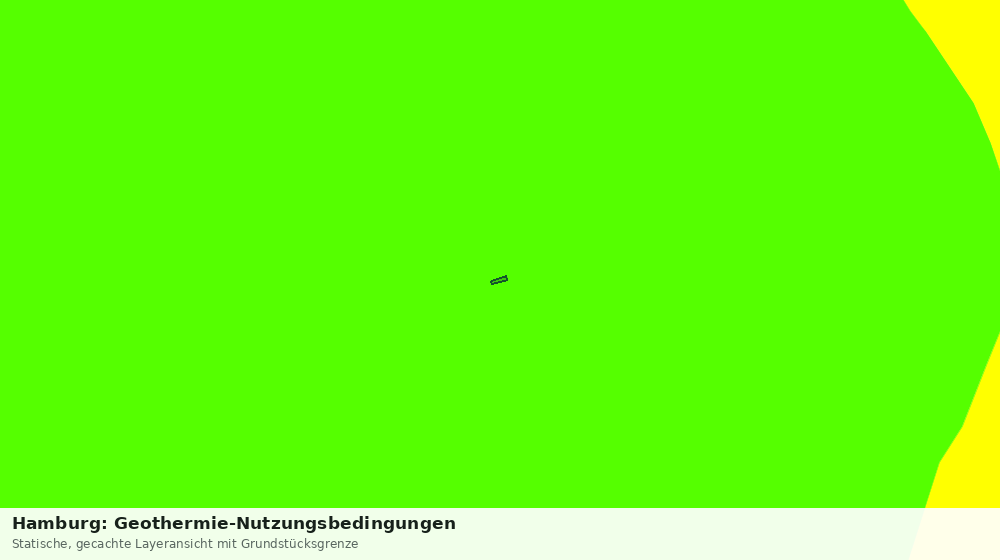 Statische Kartenansicht: Hamburg: Geothermie-Nutzungsbedingungen