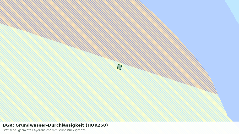 Statische Kartenansicht: BGR: Grundwasser-Durchlässigkeit (HÜK250)