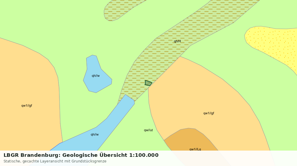 Statische Kartenansicht: LBGR Brandenburg: Geologische Übersicht 1:100.000
