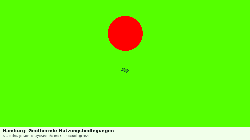 Statische Kartenansicht: Hamburg: Geothermie-Nutzungsbedingungen