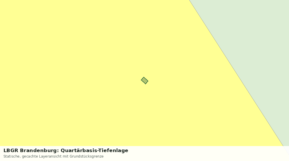 Statische Kartenansicht: LBGR Brandenburg: Quartärbasis-Tiefenlage