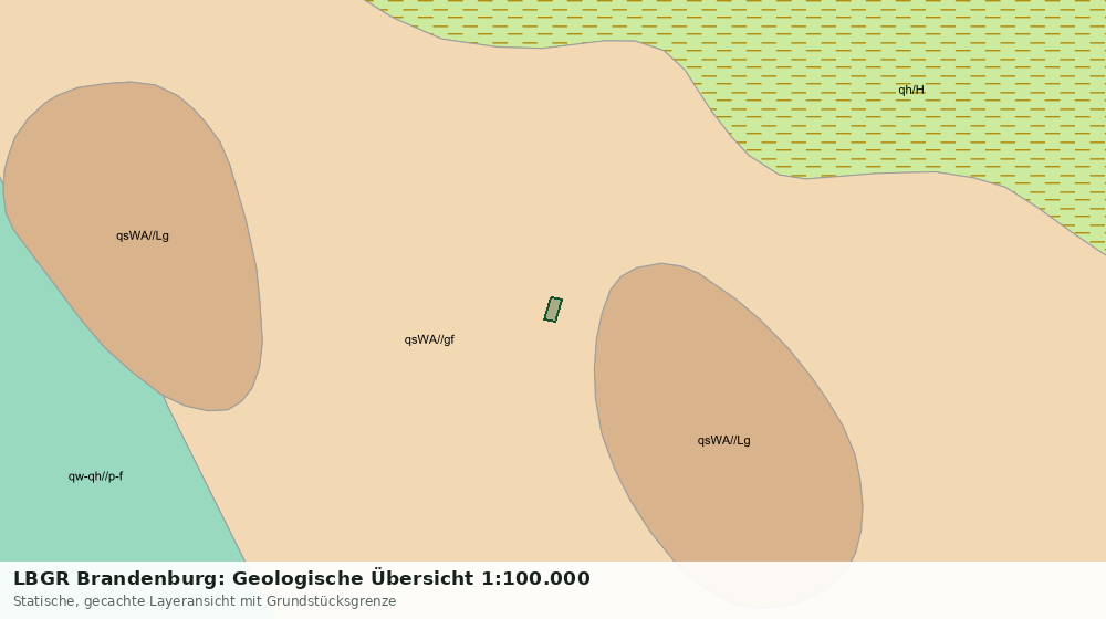 Statische Kartenansicht: LBGR Brandenburg: Geologische Übersicht 1:100.000
