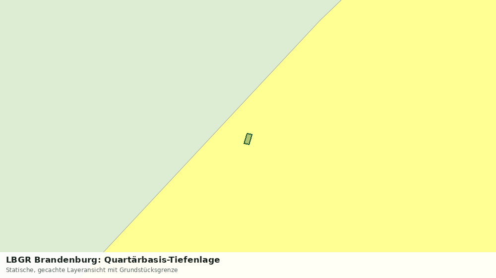 Statische Kartenansicht: LBGR Brandenburg: Quartärbasis-Tiefenlage