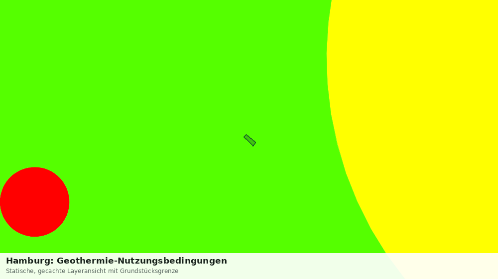 Statische Kartenansicht: Hamburg: Geothermie-Nutzungsbedingungen