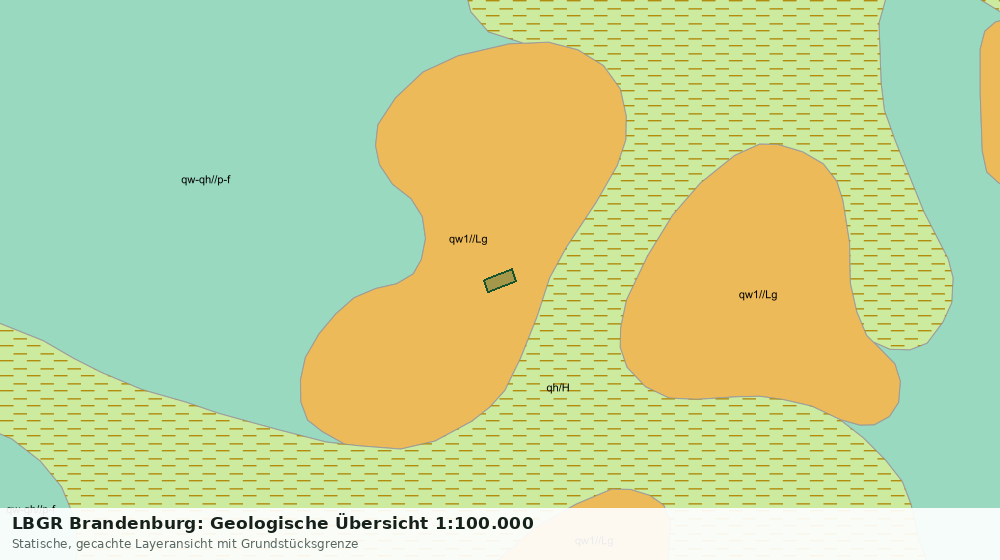 Statische Kartenansicht: LBGR Brandenburg: Geologische Übersicht 1:100.000