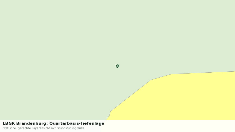 Statische Kartenansicht: LBGR Brandenburg: Quartärbasis-Tiefenlage