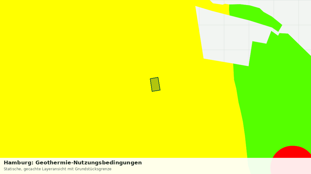 Statische Kartenansicht: Hamburg: Geothermie-Nutzungsbedingungen