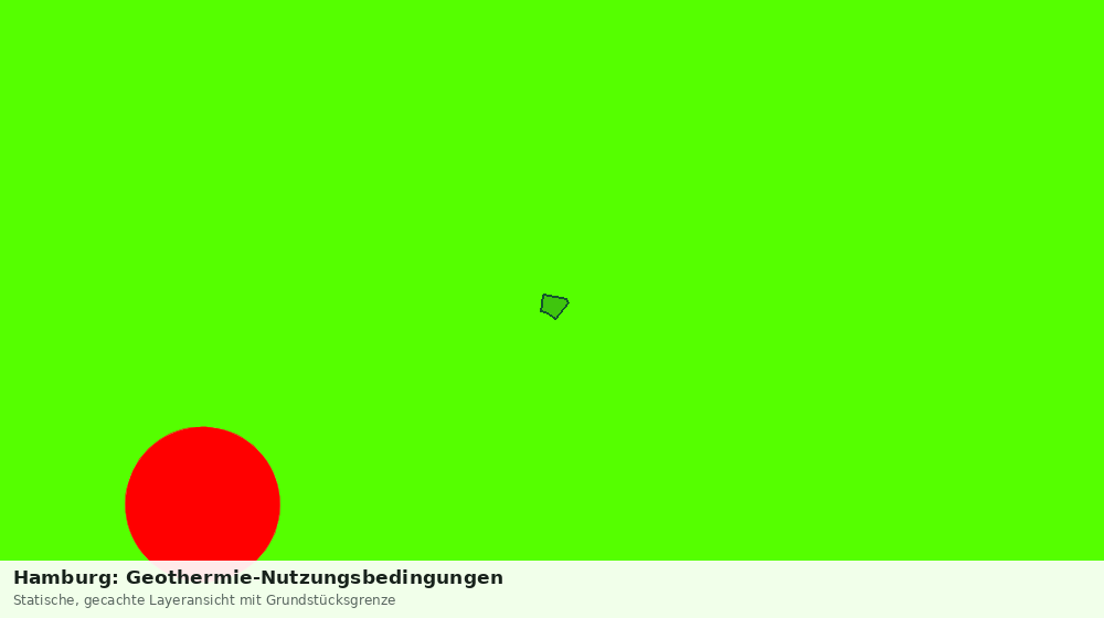 Statische Kartenansicht: Hamburg: Geothermie-Nutzungsbedingungen
