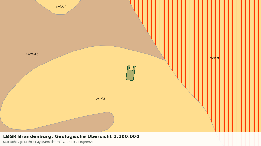 Statische Kartenansicht: LBGR Brandenburg: Geologische Übersicht 1:100.000