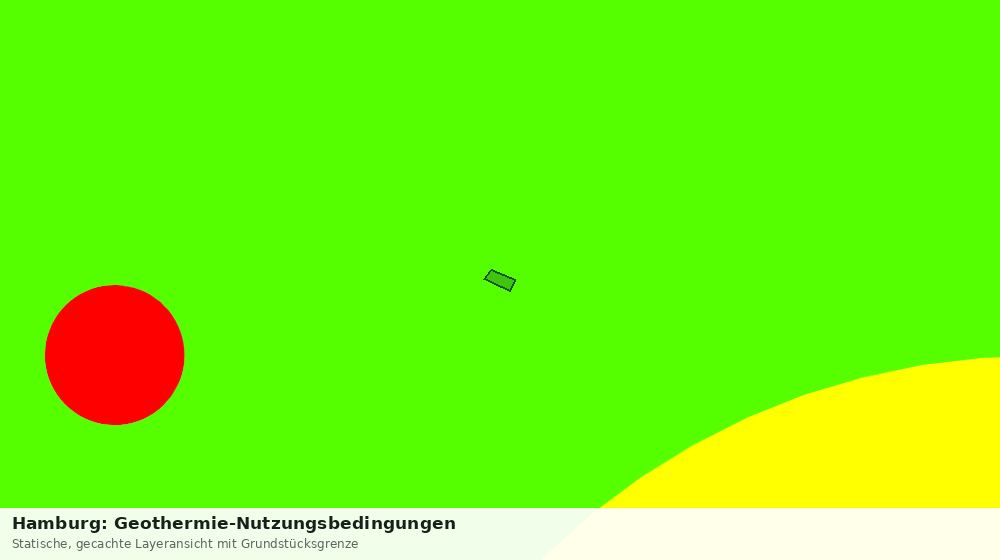 Statische Kartenansicht: Hamburg: Geothermie-Nutzungsbedingungen