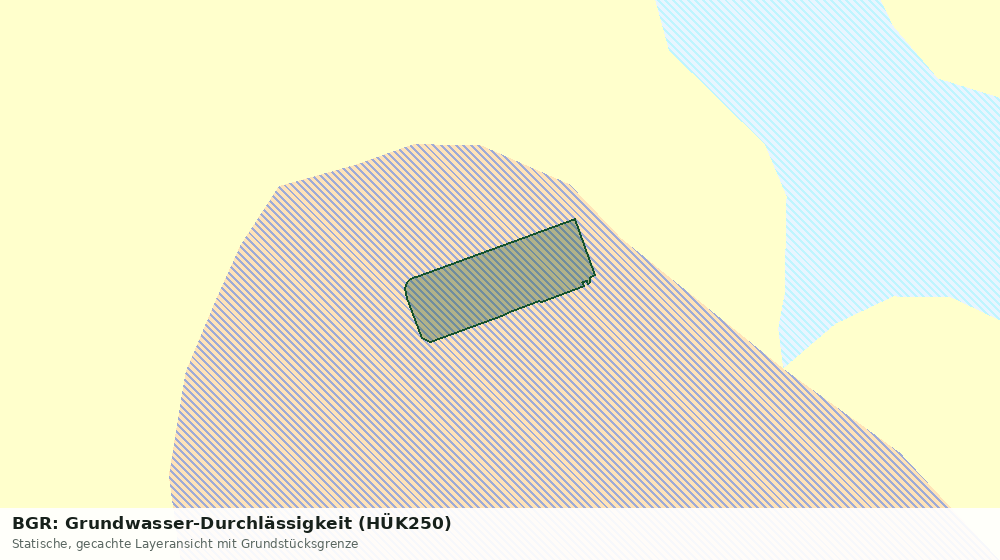 Statische Kartenansicht: BGR: Grundwasser-Durchlässigkeit (HÜK250)