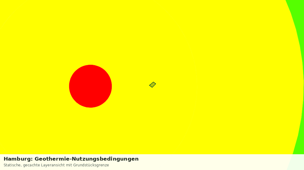 Statische Kartenansicht: Hamburg: Geothermie-Nutzungsbedingungen