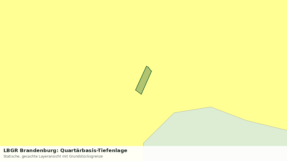 Statische Kartenansicht: LBGR Brandenburg: Quartärbasis-Tiefenlage
