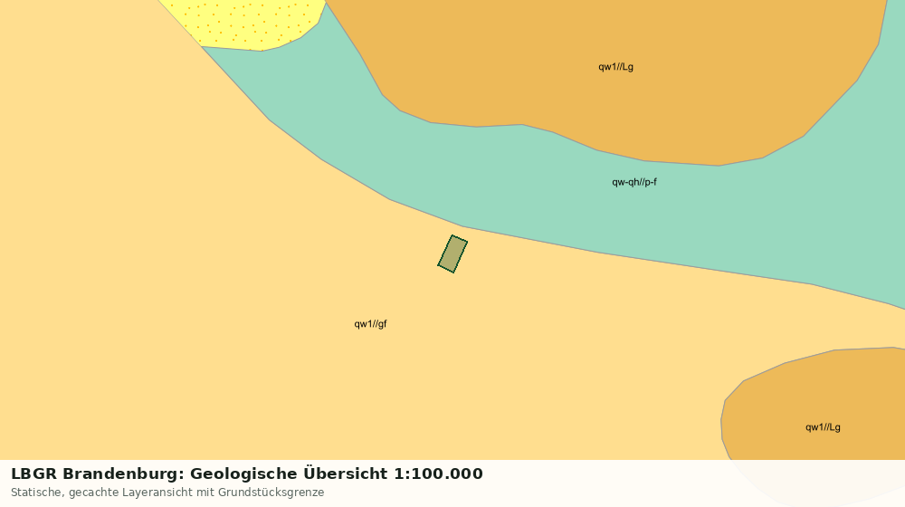 Statische Kartenansicht: LBGR Brandenburg: Geologische Übersicht 1:100.000