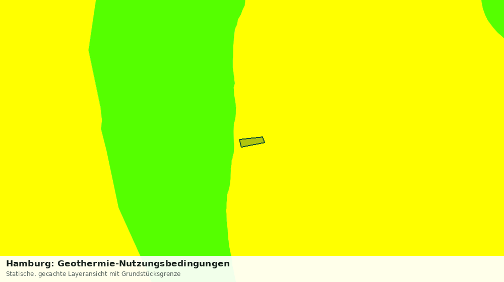 Statische Kartenansicht: Hamburg: Geothermie-Nutzungsbedingungen