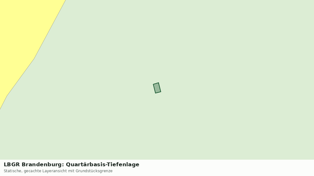 Statische Kartenansicht: LBGR Brandenburg: Quartärbasis-Tiefenlage