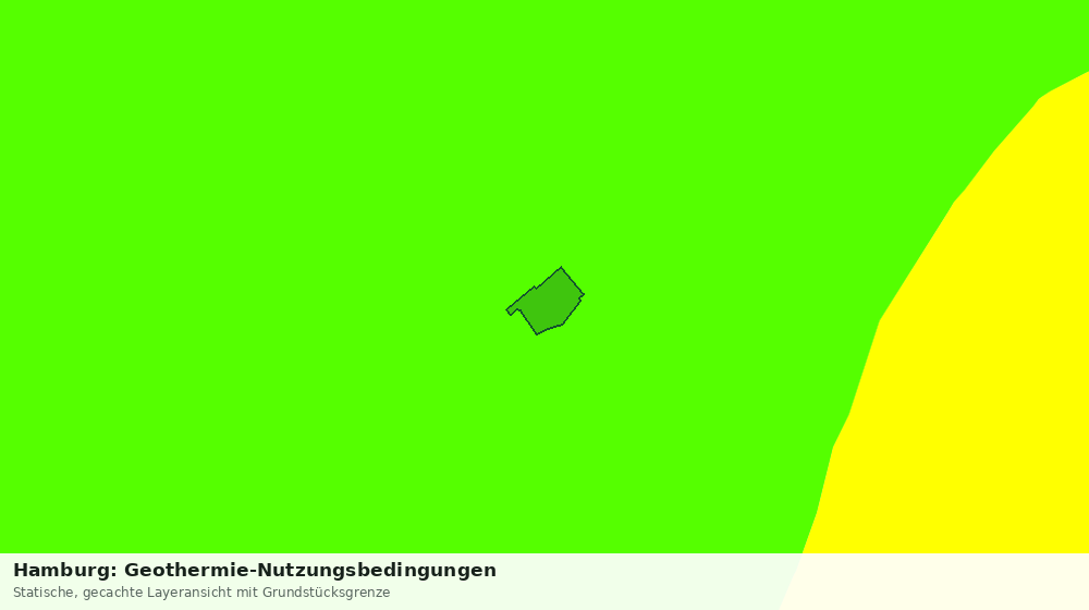 Statische Kartenansicht: Hamburg: Geothermie-Nutzungsbedingungen