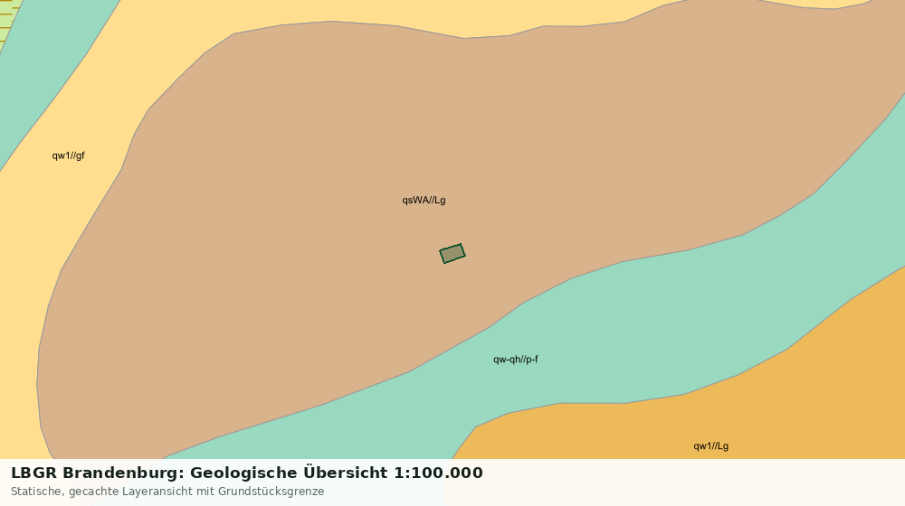 Statische Kartenansicht: LBGR Brandenburg: Geologische Übersicht 1:100.000