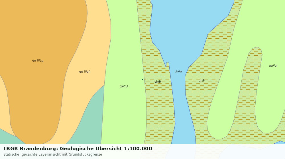 Statische Kartenansicht: LBGR Brandenburg: Geologische Übersicht 1:100.000