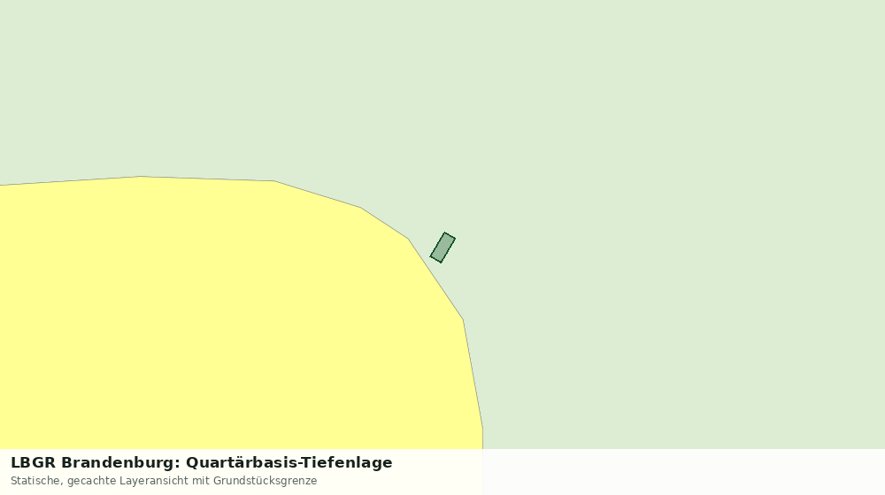 Statische Kartenansicht: LBGR Brandenburg: Quartärbasis-Tiefenlage
