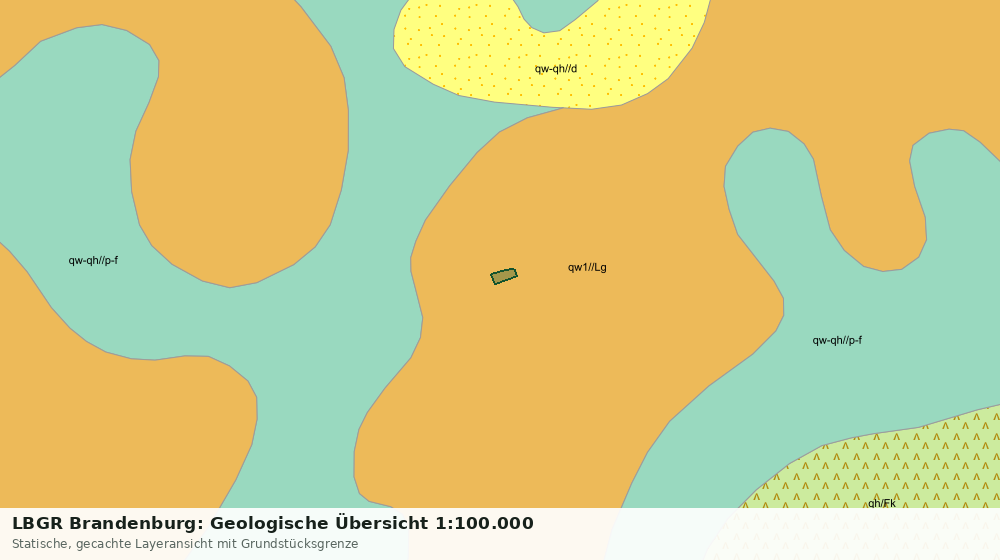 Statische Kartenansicht: LBGR Brandenburg: Geologische Übersicht 1:100.000