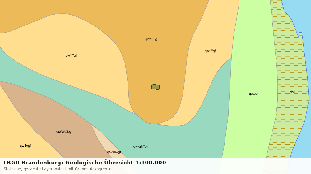 Statische Kartenansicht: LBGR Brandenburg: Geologische Übersicht 1:100.000