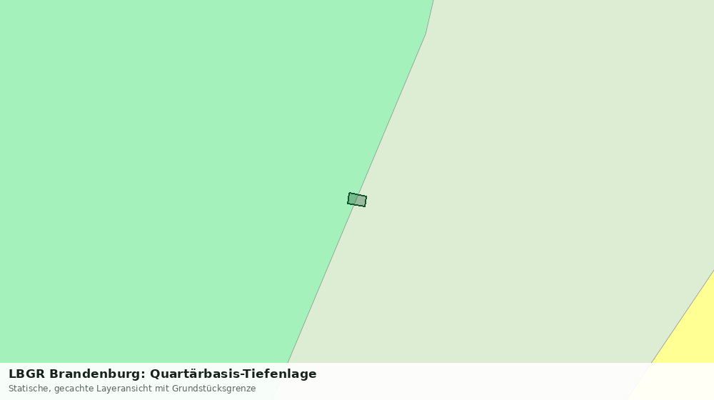 Statische Kartenansicht: LBGR Brandenburg: Quartärbasis-Tiefenlage